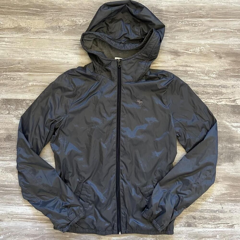 Abercrombie & Fitch Women's black outerwear athleisure y2k preppy gorpcore windb